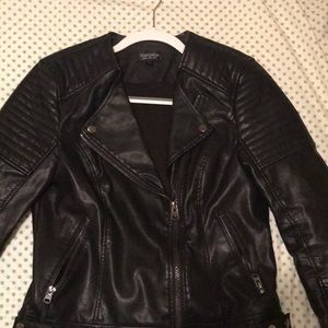 Top shop leather jacket size 8